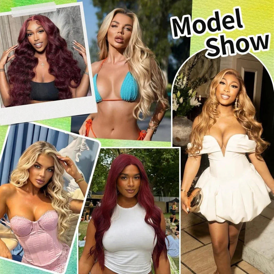 Honey Blonde Body Wave Human Hair Bundles for Women