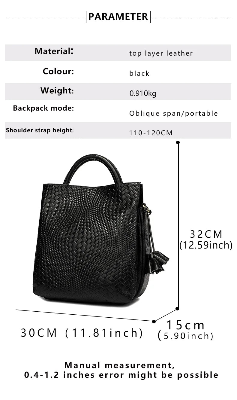 Premium Minimalist Top Layer Leather Tote Bag for Women