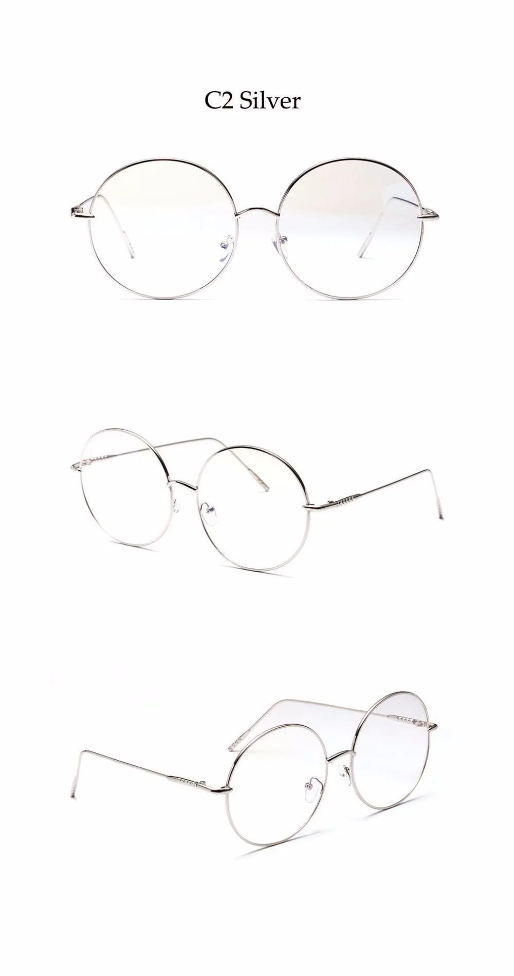Blue Light Blocking Round Reading Glasses for Women