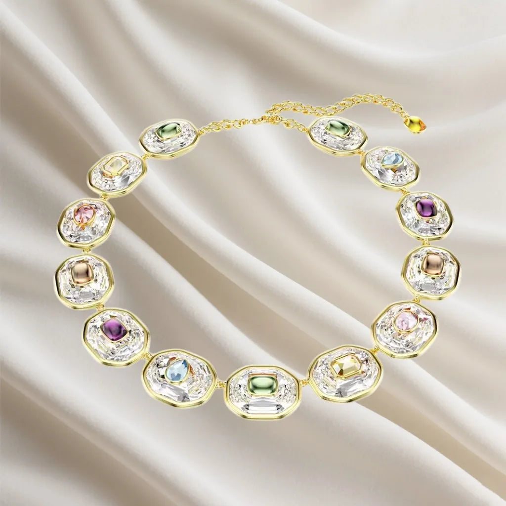 Sparkling Inlaid Pearl Pendant Jewelry Set for Women