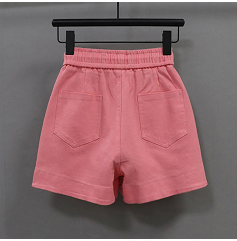 Lightweight High Waist Wide Leg Casual Shorts for Women