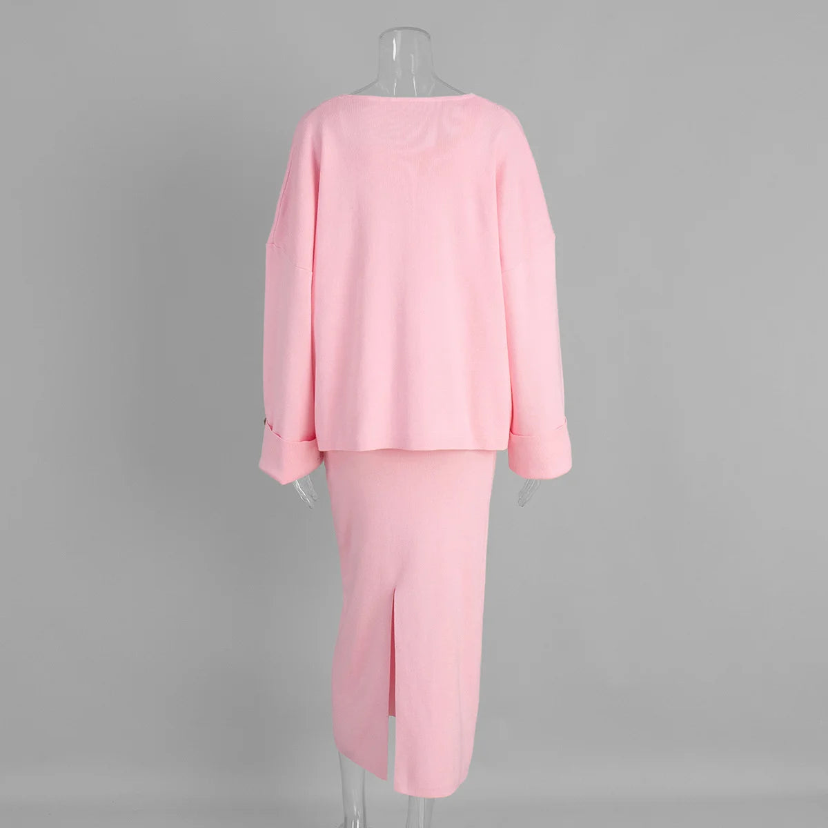 Three-Piece Knit Set Ensemble