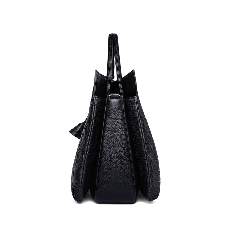 Elegant Camellia Tote Bag With Large Capacity for Women