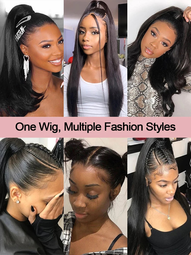Brazilian Bone Straight Full Lace Human Hair Wig for Women