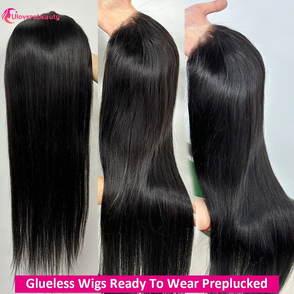 Glueless Straight Human Hair Lace Front Wig for Women