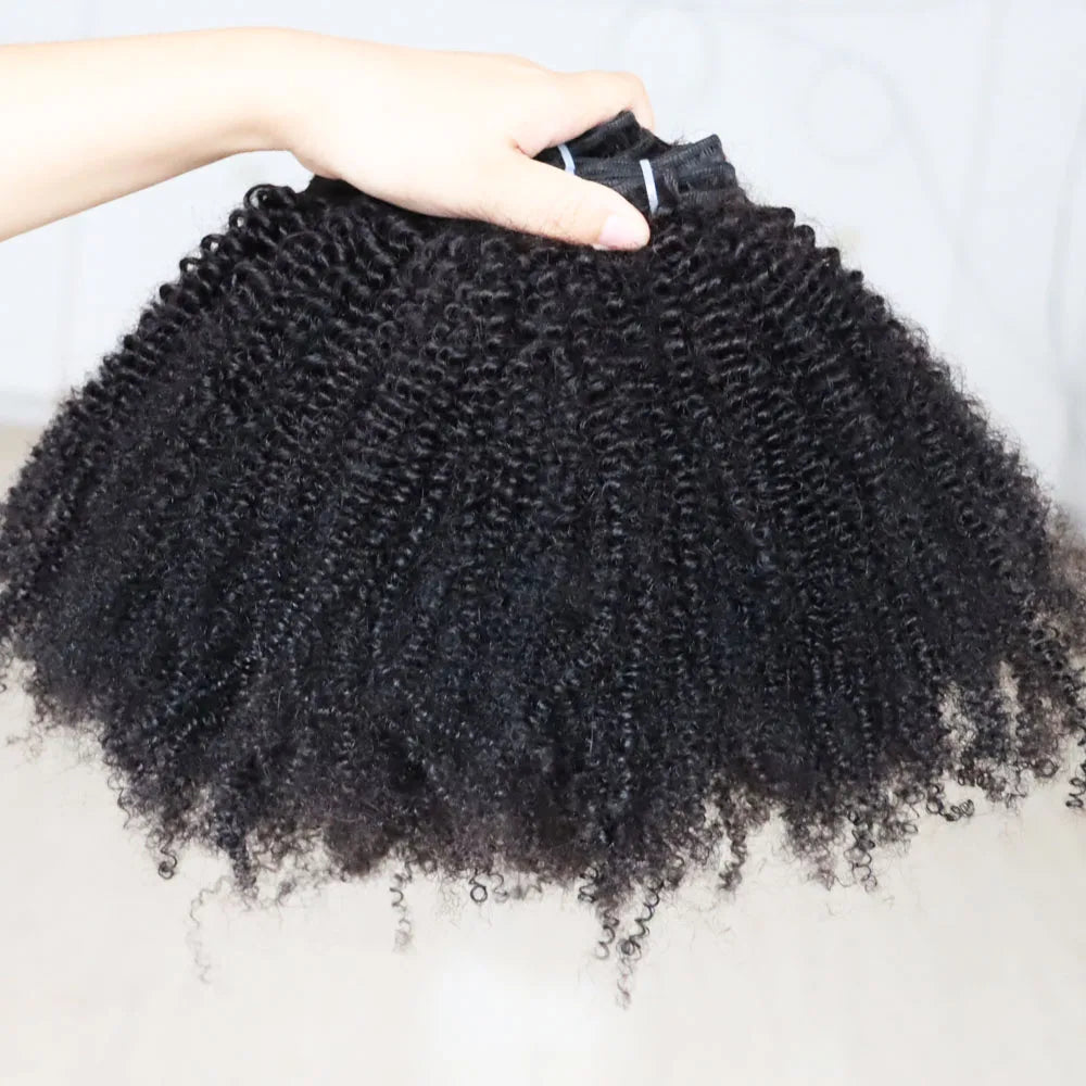 Tight Curly Virgin Human Hair Weave Bundles for Women