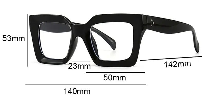 Vintage Square Blue Light Reading Glasses for Women