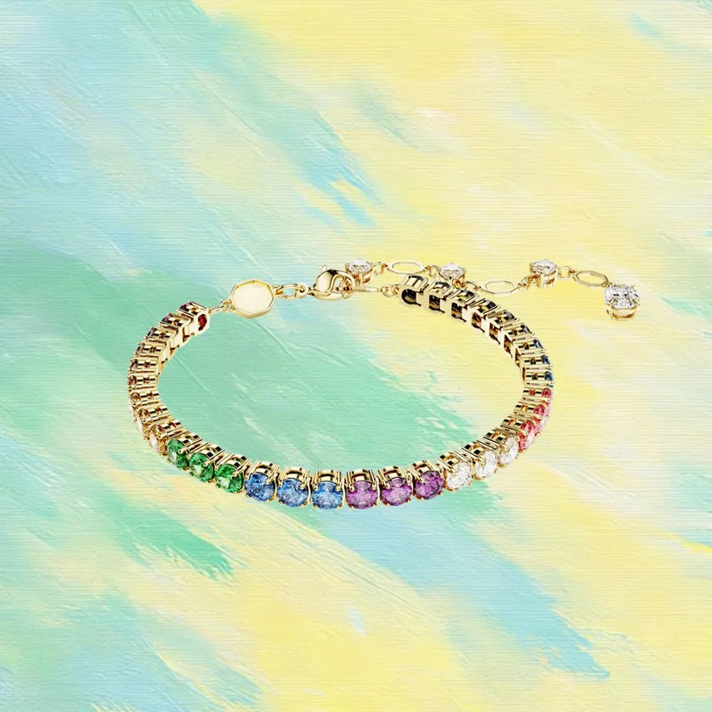 Gold Plated Sparkling Zirconia Jewelry Set for Women