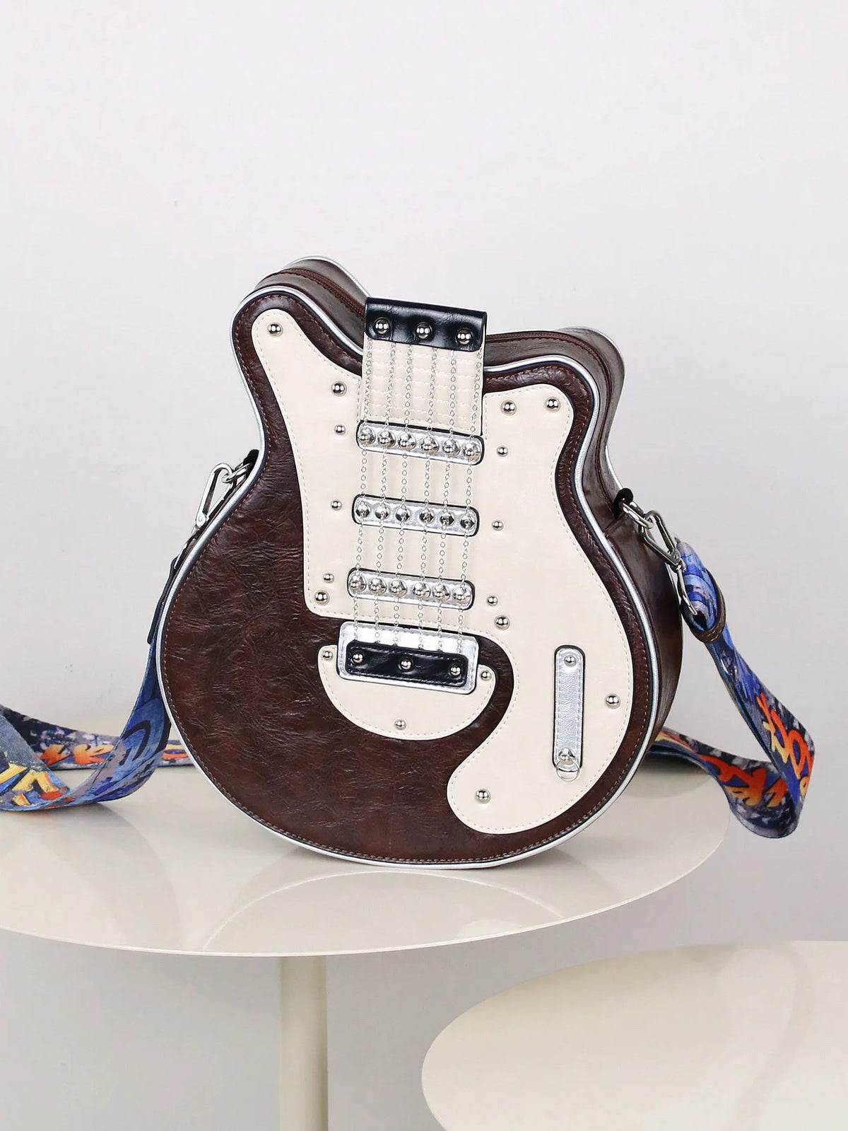 Y2K Guitar Shaped Crossbody Bag