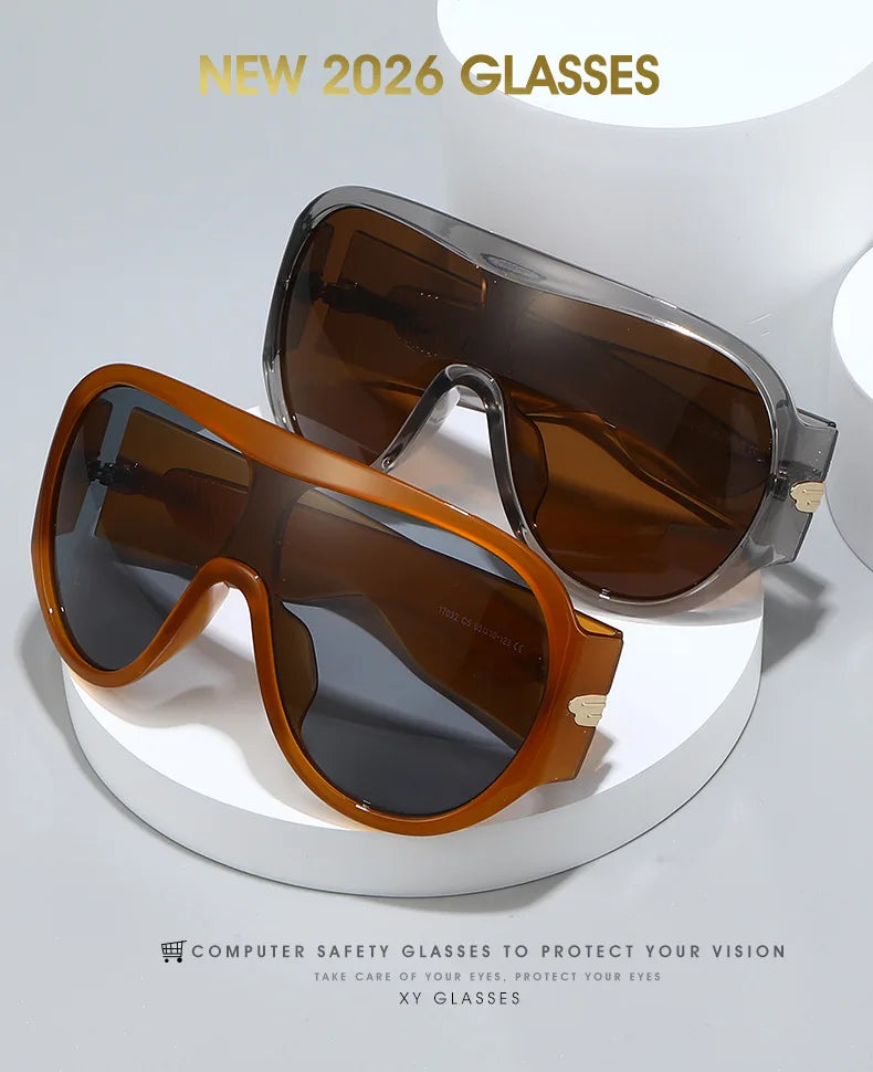 Oversized UV400 Shield Sunglasses