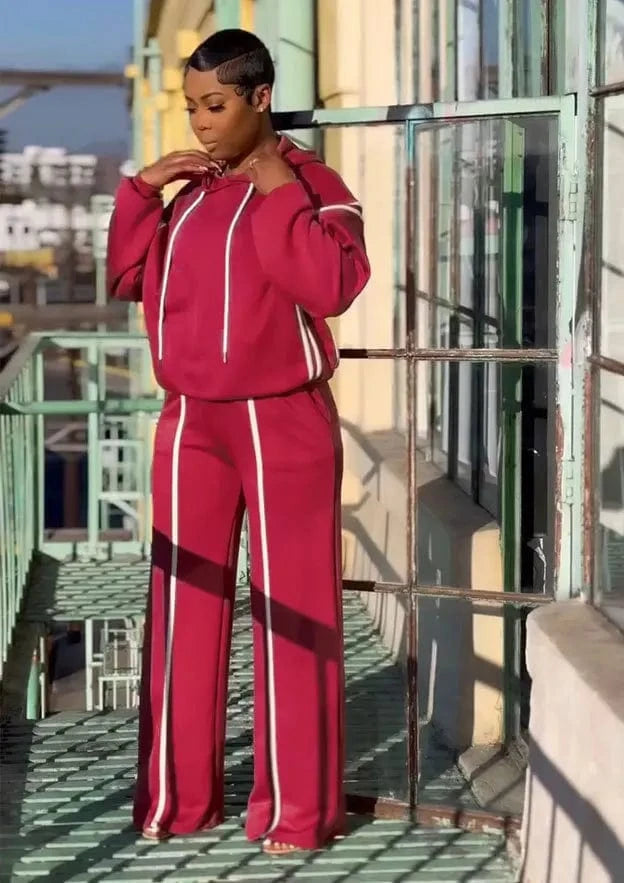 Winter Autumn Sporty Pants Outfit Sexy Women Two  Pieces Club Matching Set Streetwear Casual Tracksuit Set