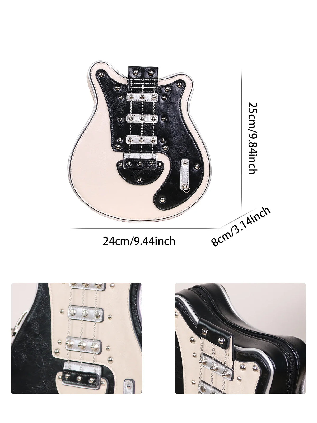 Y2K Guitar Shaped Crossbody Bag