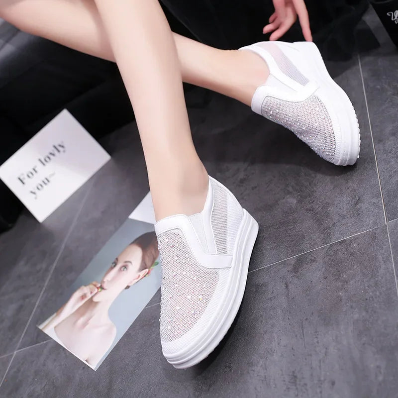Hidden Platform Slip On Sneakers
