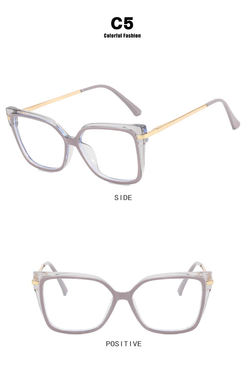 Leopard Square Frame Blue Light Blocking Reading Glasses For Women