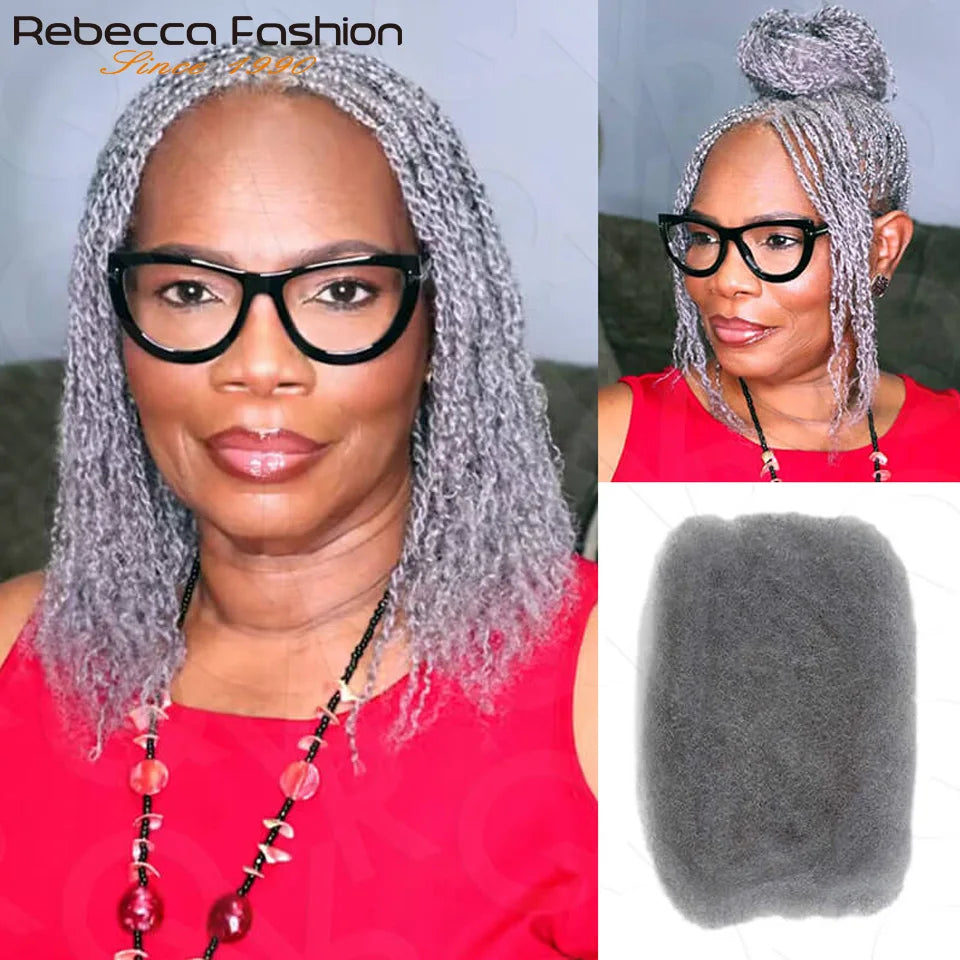 Afro Kinky Bulk Human Hair Loc Extensions for Women