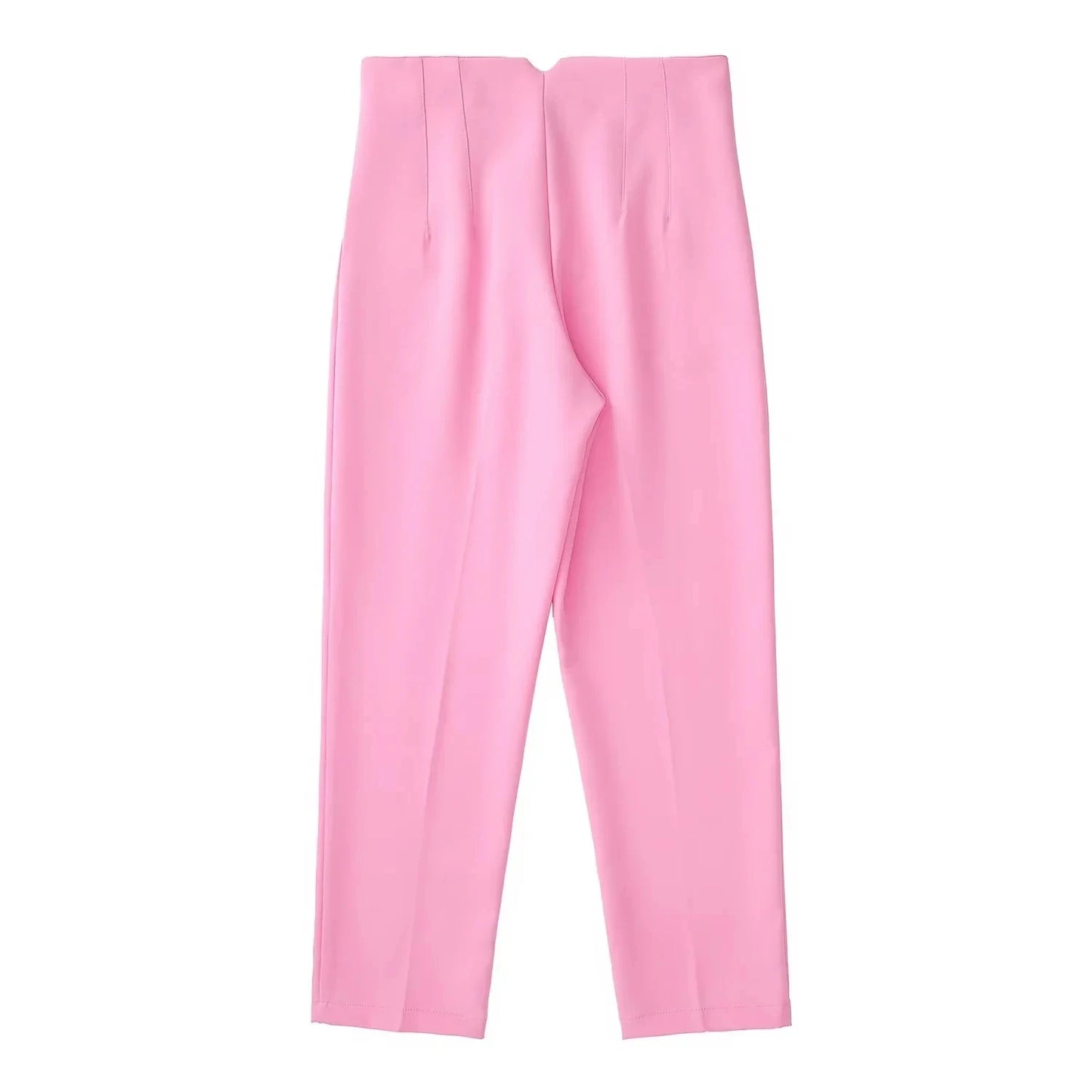 Solid Color Office Slim Fit Pencil Pants for Women