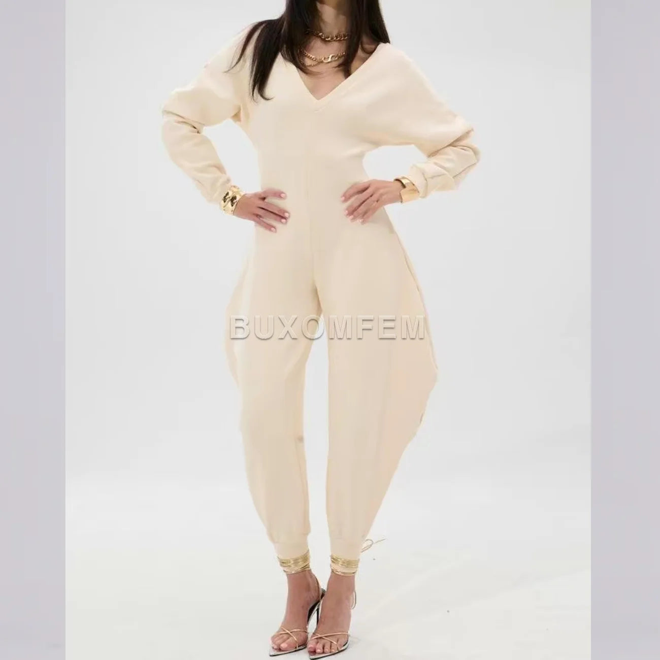 Stretch Nylon Spandex Jumpsuit