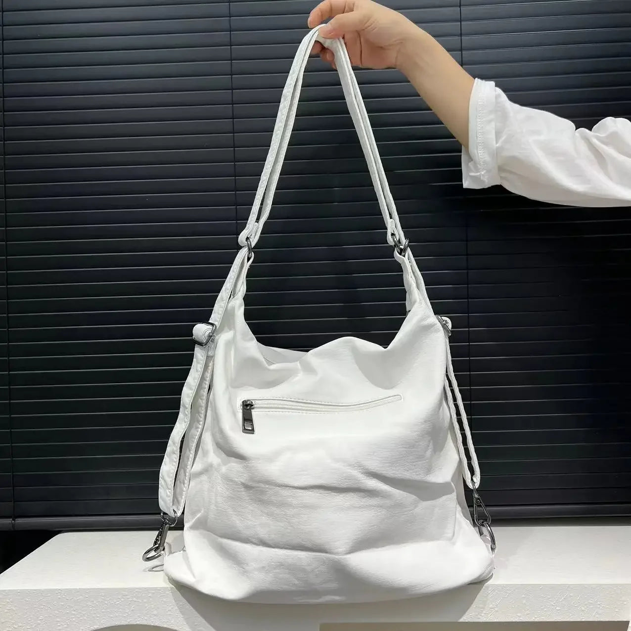 Large-Capacity Multi-Pocket Crossbody Backpack for Women
