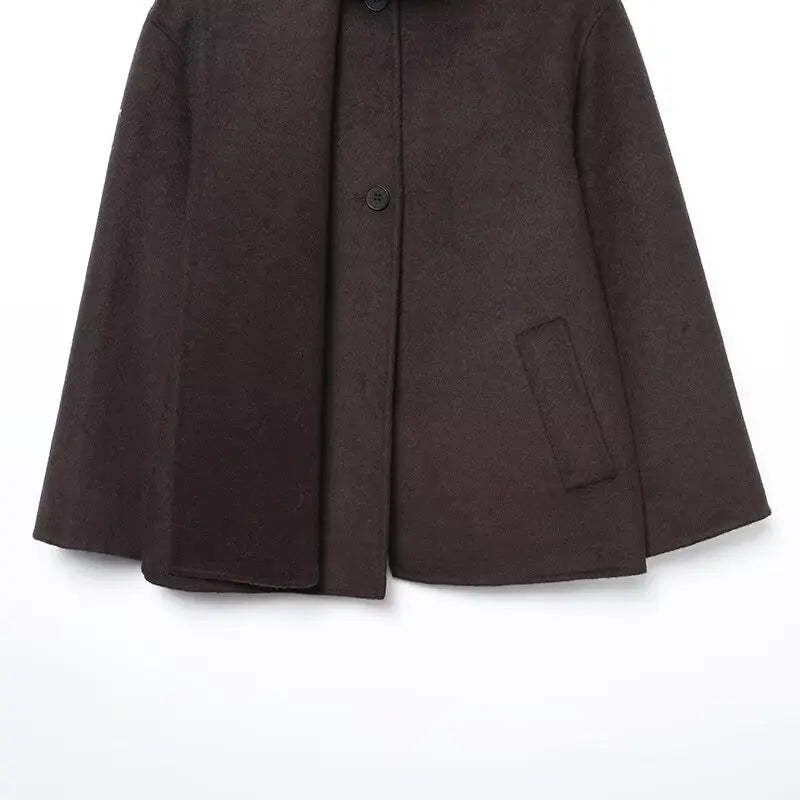 Classic Long Trench Coat With Detachable Scarf for Women