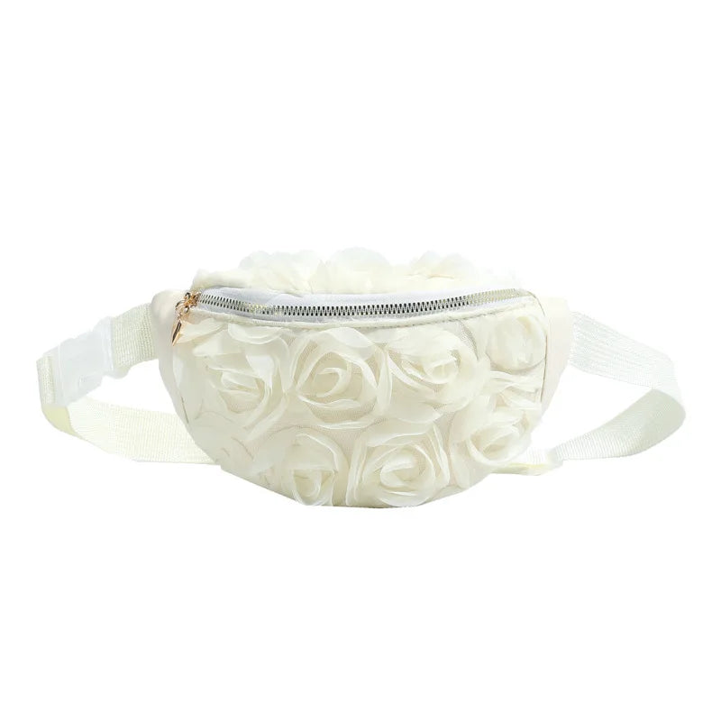 New Women's Waist Bag Flower Shape Fashionable Women's Waist Bag Lace Luxury Lightweight Women's Crossbody Bag High Quality