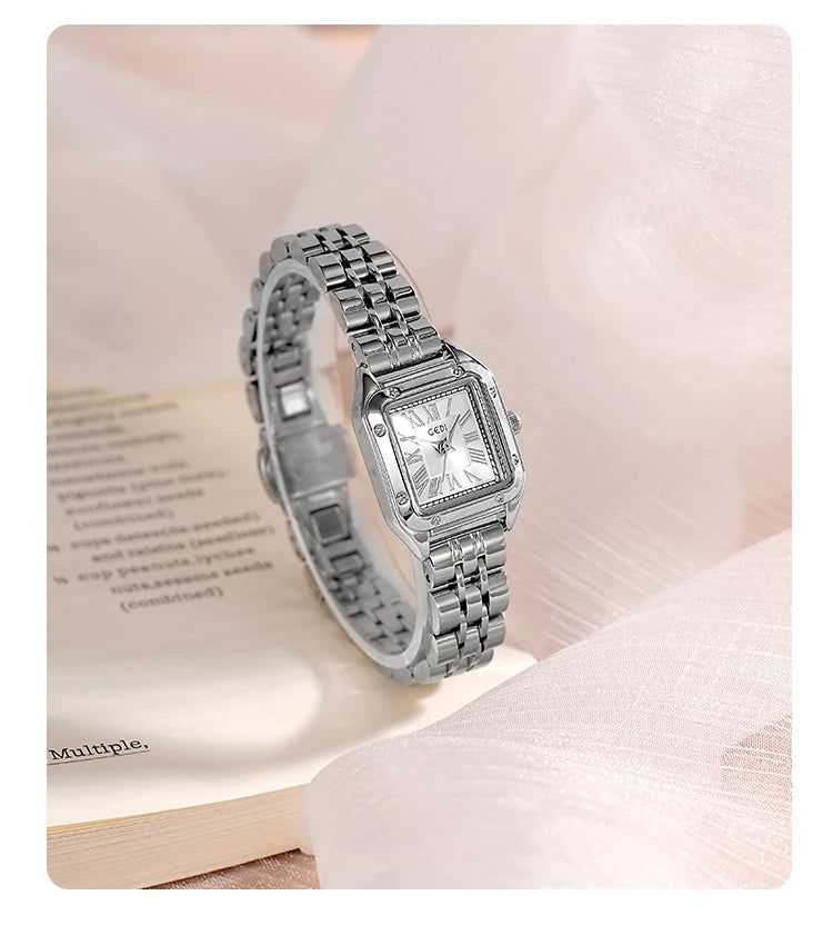 Vintage Square Quartz Women's Watch