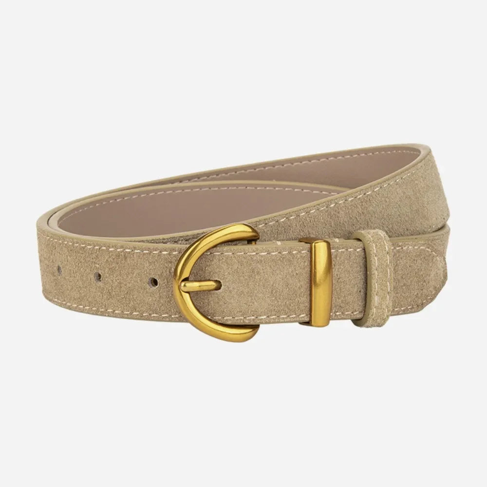 Retro Style Suede Belt