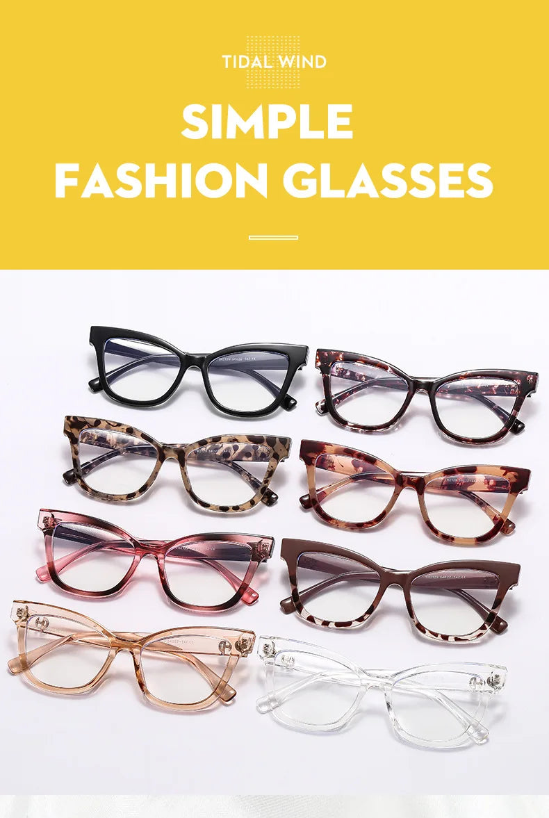 Vintage Blue Light Blocking Cat Eye Reading Glasses for Women