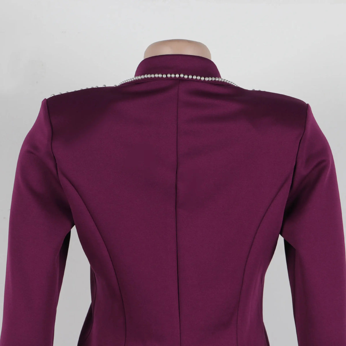 Elegant Slim Fit Pearl Blazer And Pants Set for Women