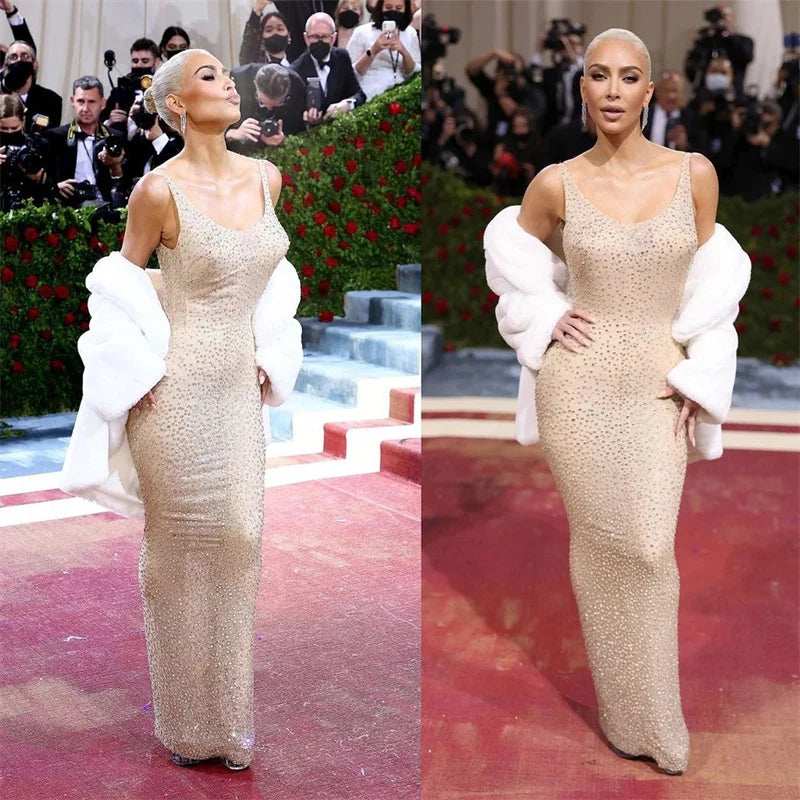 Sparkly Diamonds Rhinestone Bodycon Maxi Dresses for Women Wedding Evening Backless Night Party Club Celebrity Even Dresses Robe