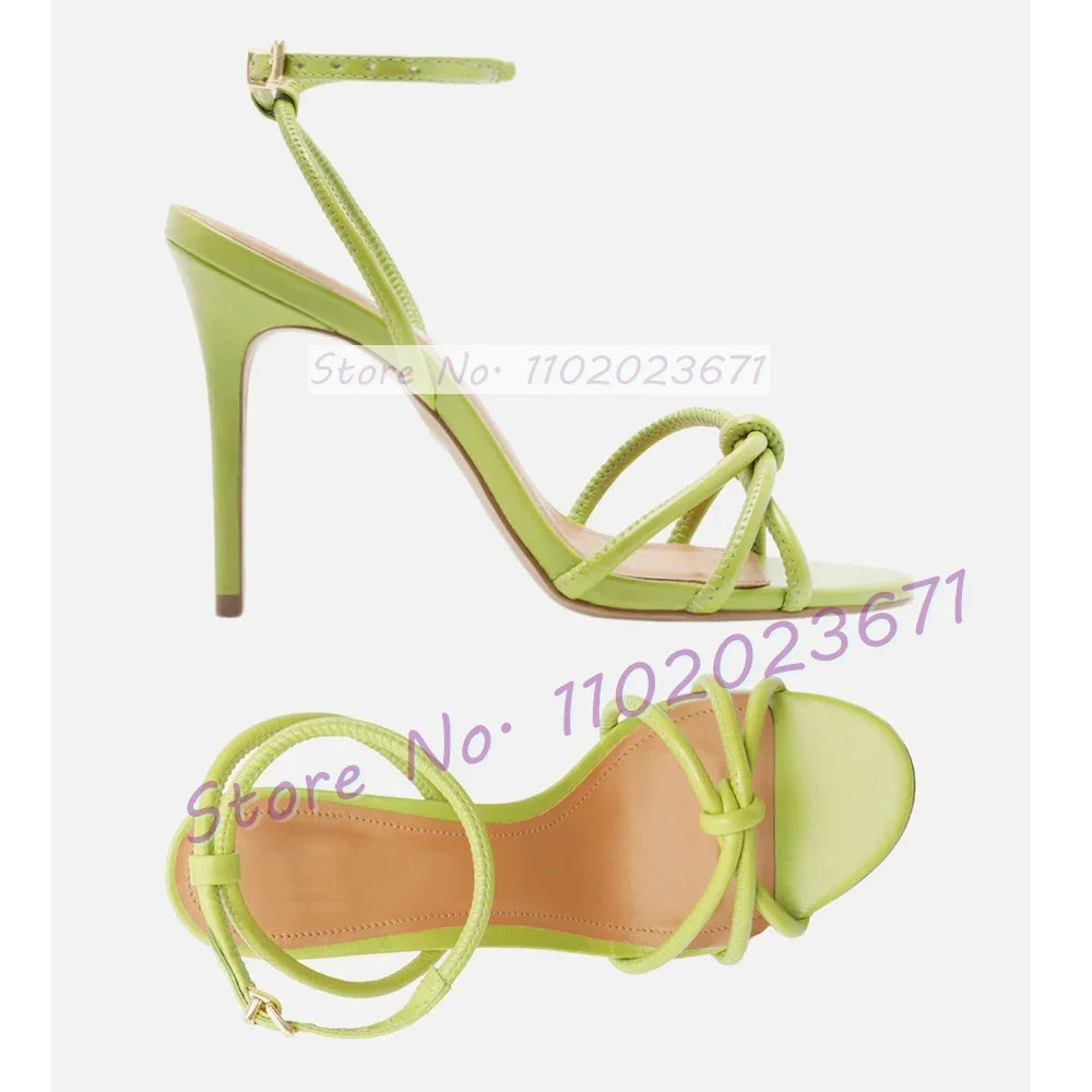 Elegant Open Toe Ankle Strap High Heel Sandals for Women