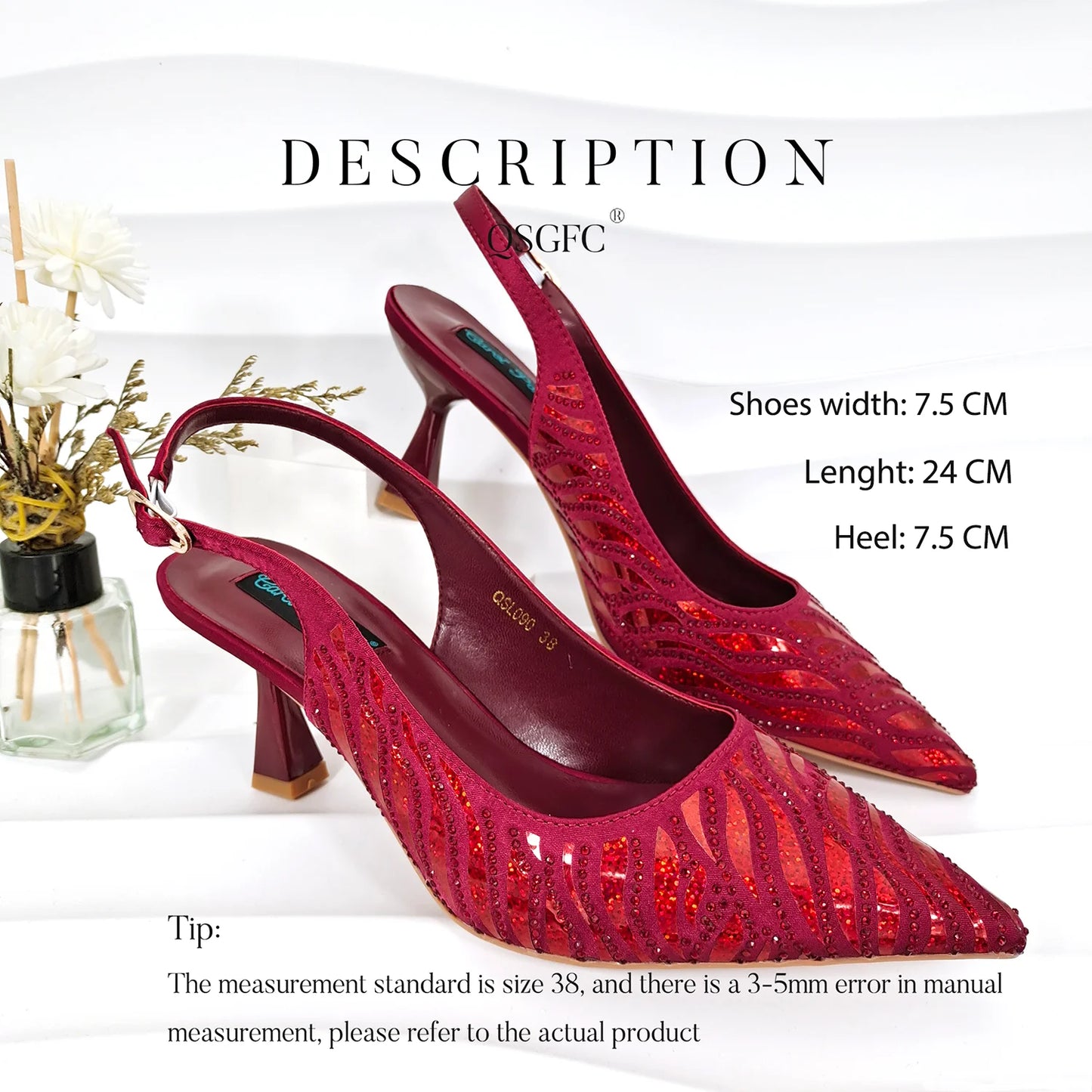 Queena Yan Italian Design Party Shoes African Fashion Ladies Small Clutches With Stiletto Shoes OL Heels