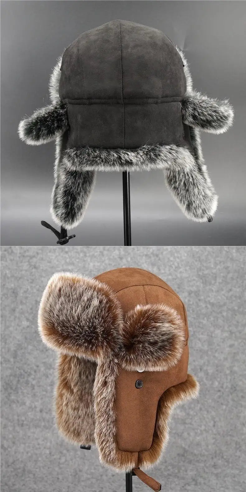 Faux Fur Ushanka Earflap Winter Hat