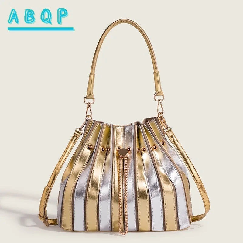 Women's Handbag Luxury Brand Shiny Leather Shiny Fashion Women's Single Shoulder Bag Personalized Fashionable Casual Women's Bag