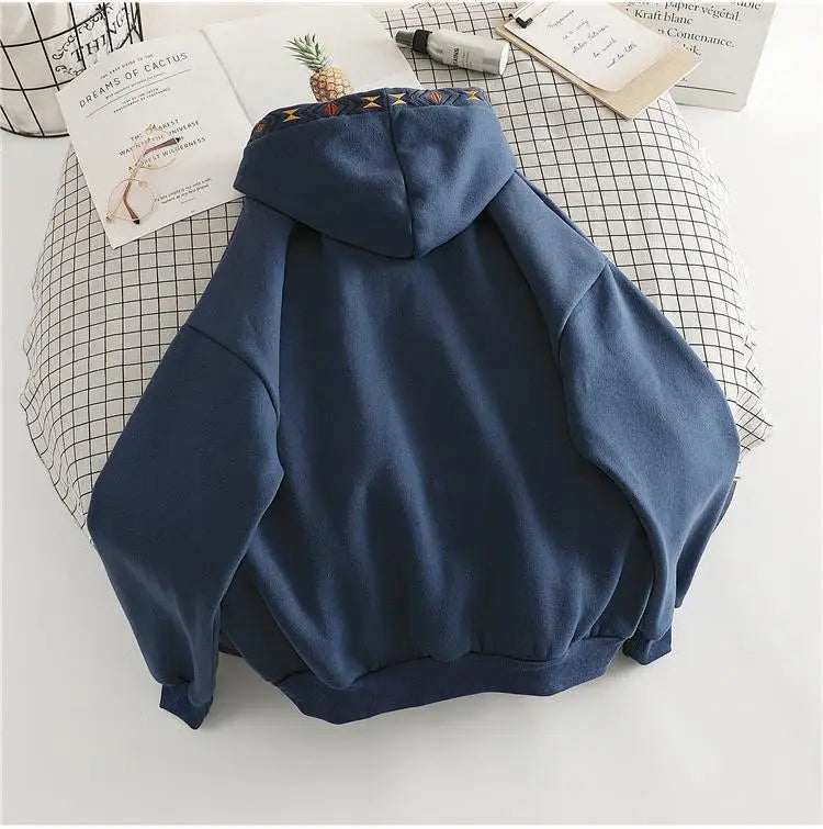 Hooded Tops Spring Hoodies for Women Autumn Clothes Loose Female Streetwear Casual Sweatshirt Hoodie Aesthetic Korean Fashion