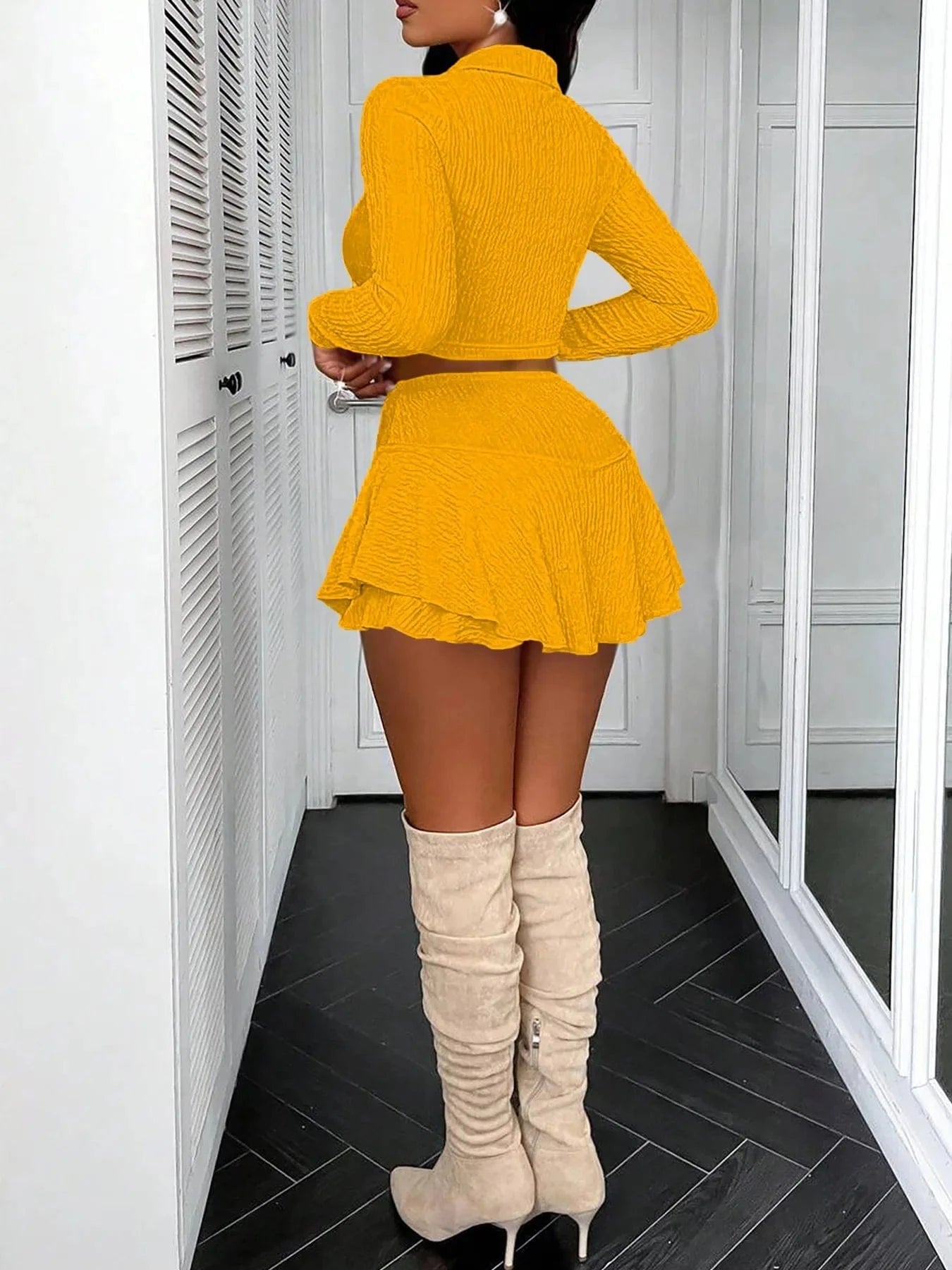Summer Mini Skirt Outfits Sexy Women Streetwear Two Pieces Tracksuit Set Lady Night Club Matching Set