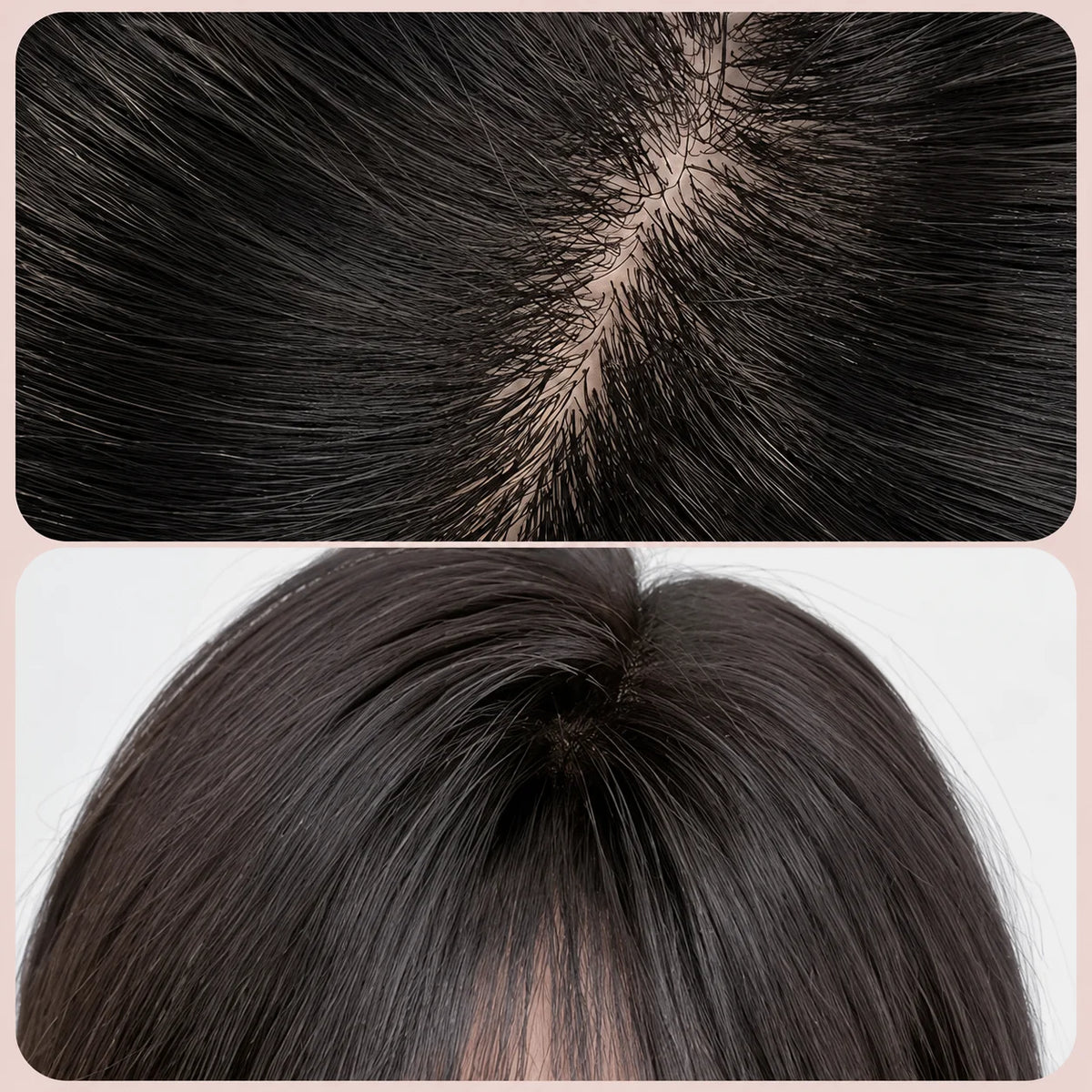 Lightweight Silk Base Straight Human Hair Wig For Women