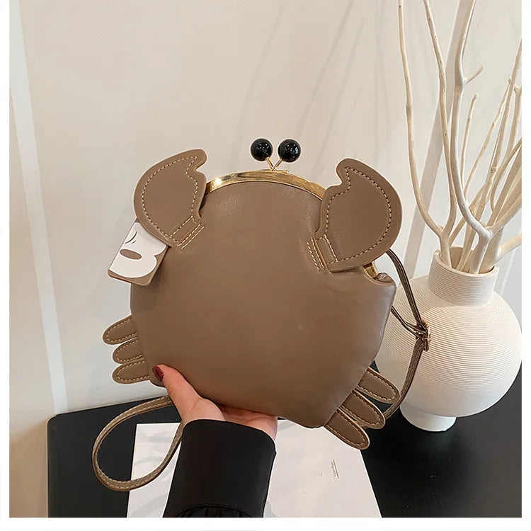 Crab Crossbody Handbag With Coin Purse