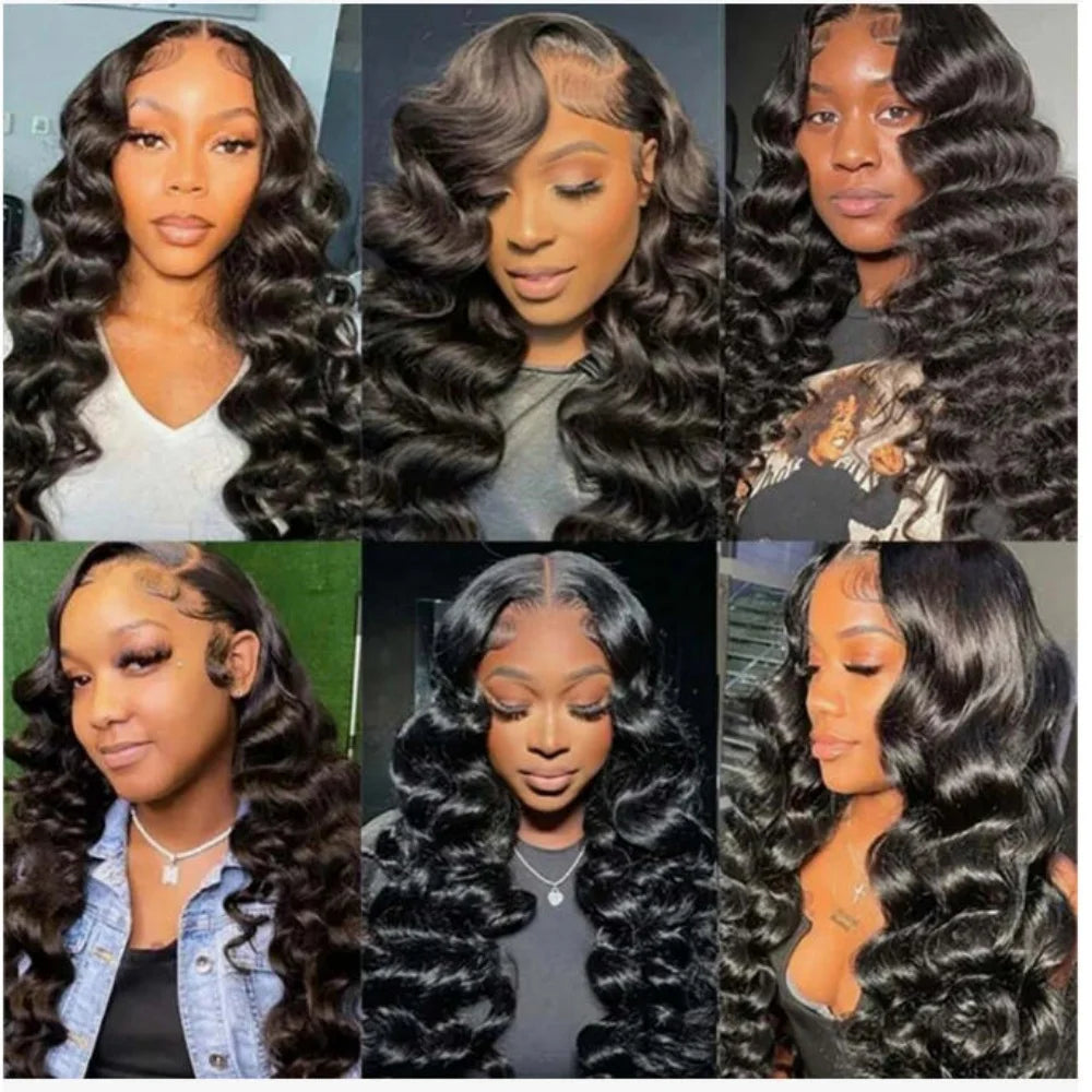 Deep Wave Brazilian Lace Front Human Hair Wig For Women