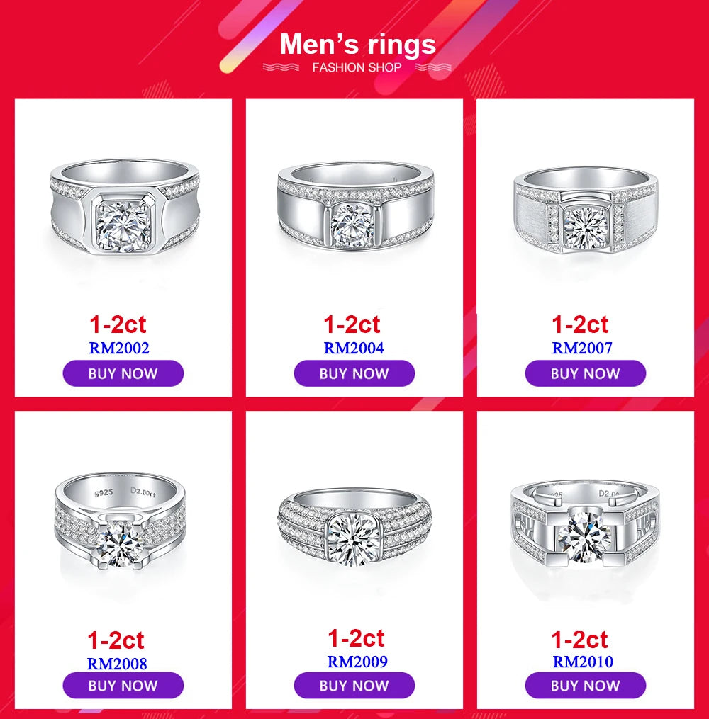 Old European Cut Moissanite Sterling Silver Ring for Women