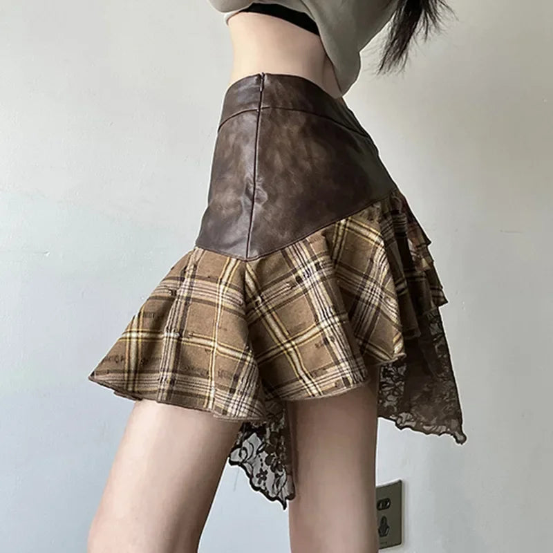 Harajuku Plaid Skirt