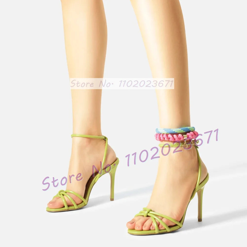 Elegant Open Toe Ankle Strap High Heel Sandals for Women
