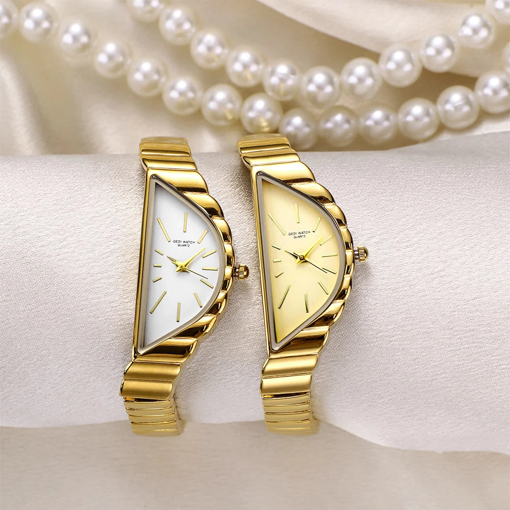 Vintage Irregular Case Quartz Watch