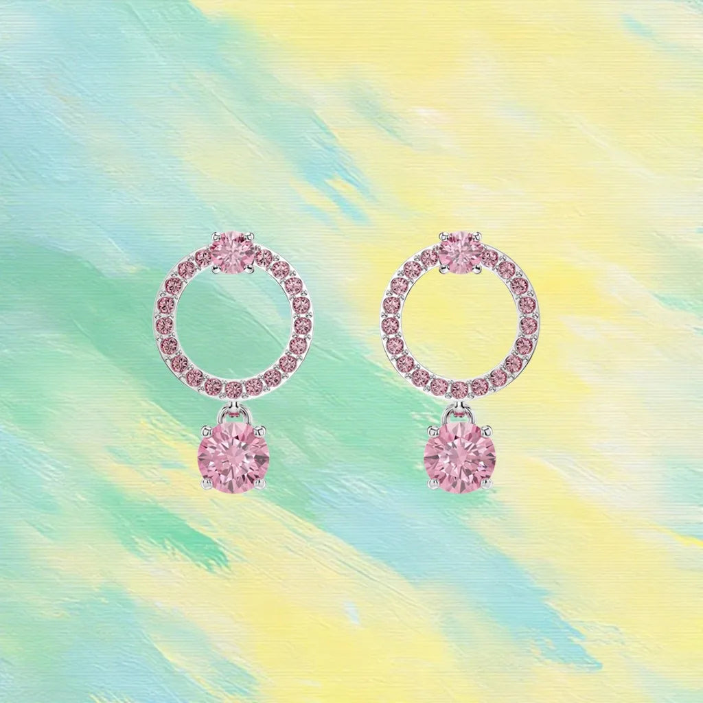 Gold Plated Sparkling Zirconia Jewelry Set for Women