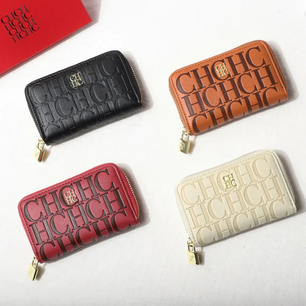 Multifunctional Zippered Key Card Holder Pouch for Women