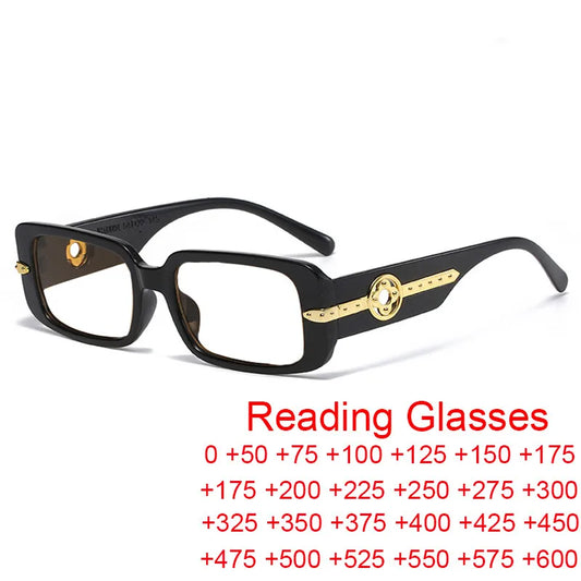 Vintage Classic Rectangle Reading Glasses for Women