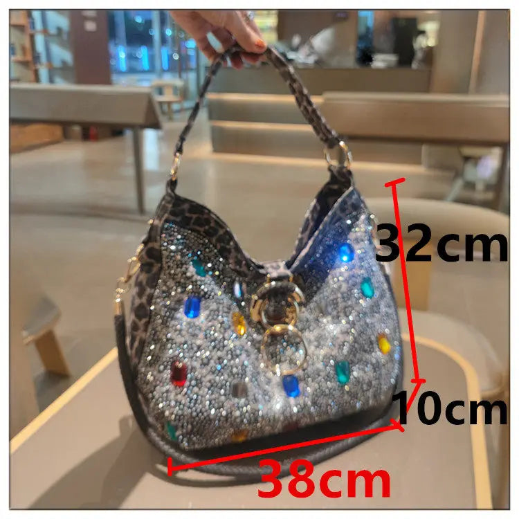 Genuine Leather Crossbody Bucket Bag with Large Capacity for Women