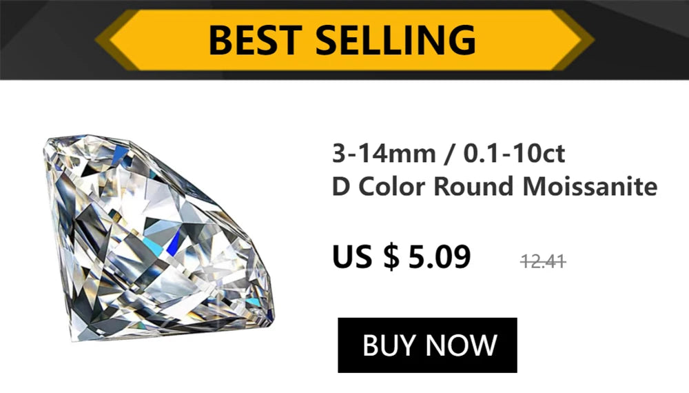 White Gold Plated Moissanite Drop Earrings for Women