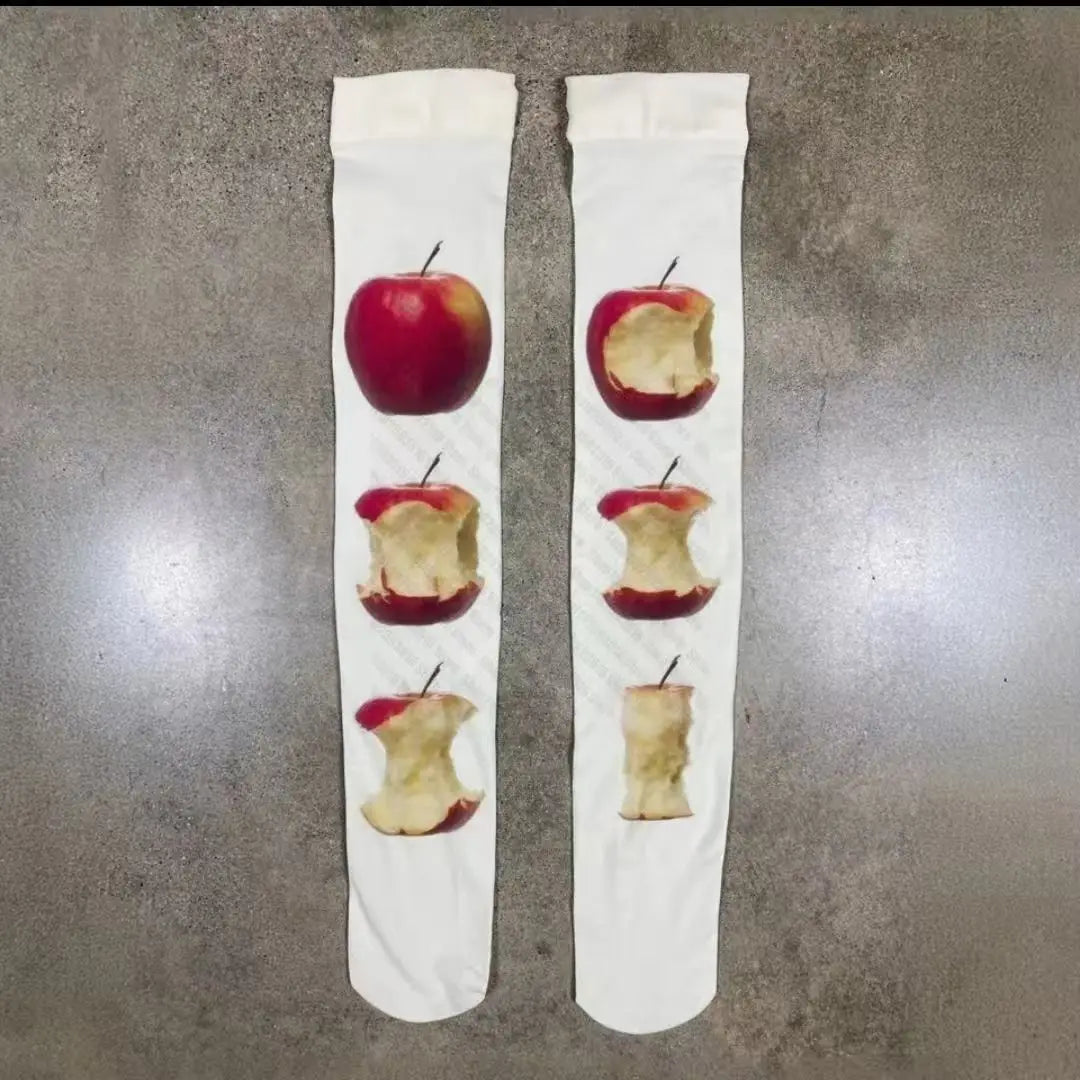 Stylish Graphic Print Over Knee Thigh High Socks For Women