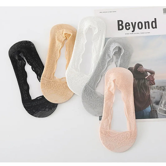 Silicone Grip Cotton Boat Socks