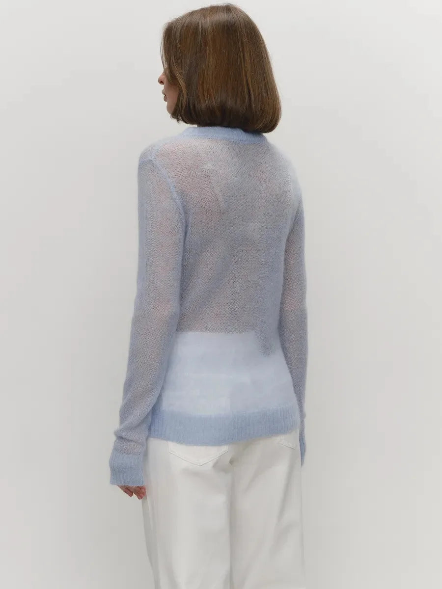 See Through Mesh Knit Sweater